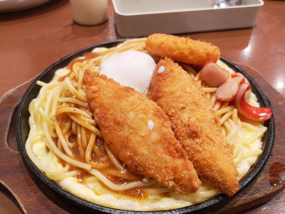 あんかけスパゲッティ（鉄板盛り）