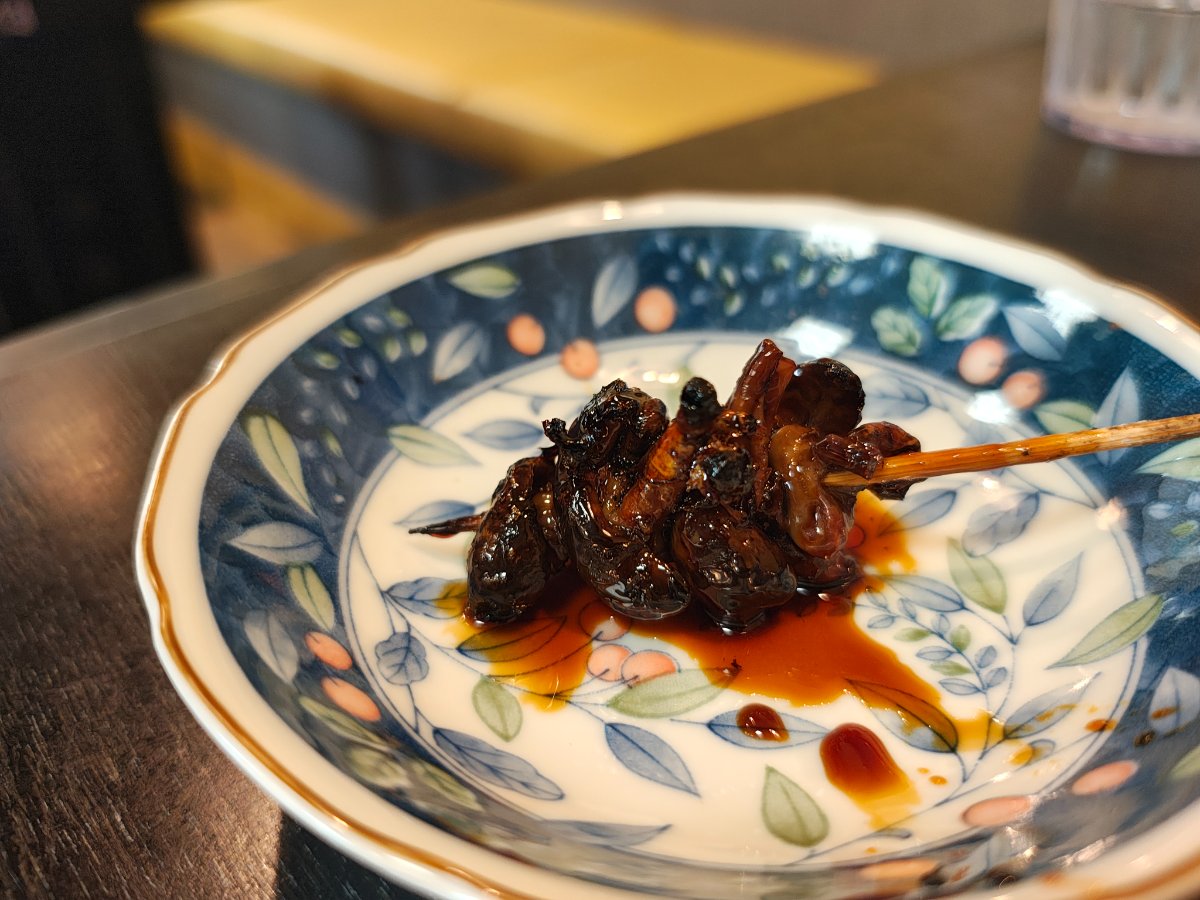 肝の串焼き